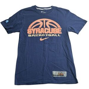 Nike Elite Syracuse Basketball Tee‎ Men’s Small Navy Blue NCAA March Madness